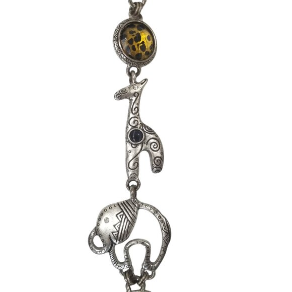 Chico's Animal Chain Belt w/ Giraffes and Elephants - Picture 5 of 9